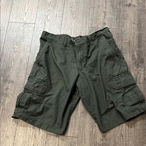Eddie Bauer Dark Green Cargo Shorts for Men